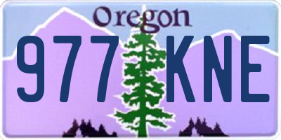 OR license plate 977KNE