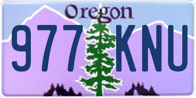 OR license plate 977KNU