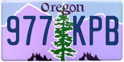 OR license plate 977KPB