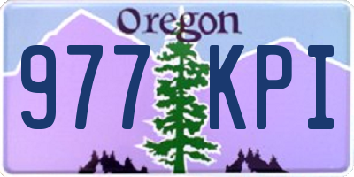 OR license plate 977KPI