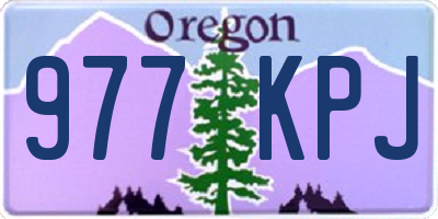 OR license plate 977KPJ