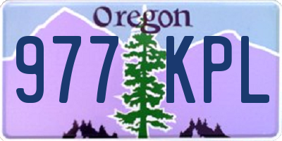 OR license plate 977KPL