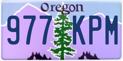 OR license plate 977KPM
