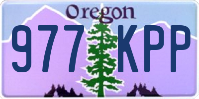 OR license plate 977KPP