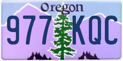 OR license plate 977KQC
