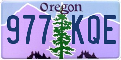 OR license plate 977KQE