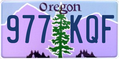 OR license plate 977KQF