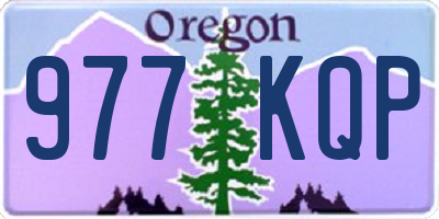 OR license plate 977KQP