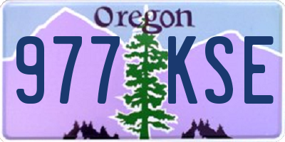 OR license plate 977KSE