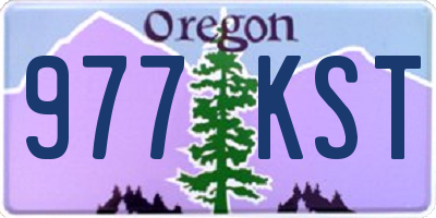 OR license plate 977KST