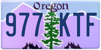 OR license plate 977KTF