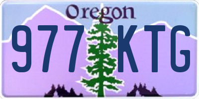 OR license plate 977KTG