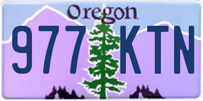 OR license plate 977KTN