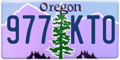 OR license plate 977KTO