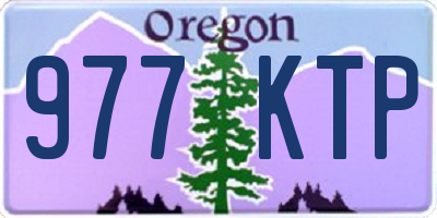 OR license plate 977KTP