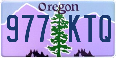 OR license plate 977KTQ