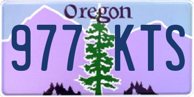 OR license plate 977KTS