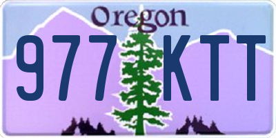 OR license plate 977KTT