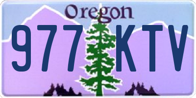 OR license plate 977KTV