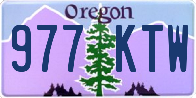 OR license plate 977KTW