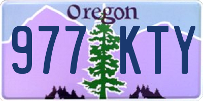 OR license plate 977KTY