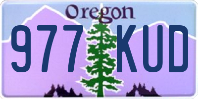 OR license plate 977KUD