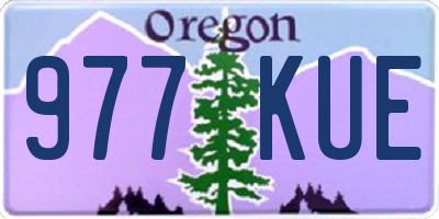 OR license plate 977KUE