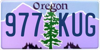 OR license plate 977KUG