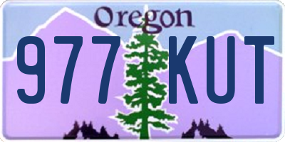 OR license plate 977KUT