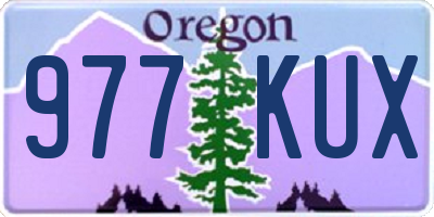 OR license plate 977KUX