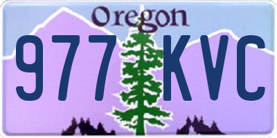 OR license plate 977KVC