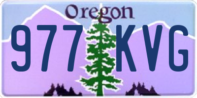 OR license plate 977KVG