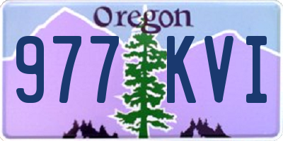 OR license plate 977KVI