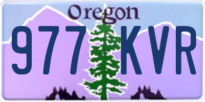 OR license plate 977KVR