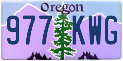 OR license plate 977KWG