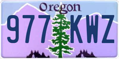 OR license plate 977KWZ