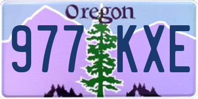 OR license plate 977KXE