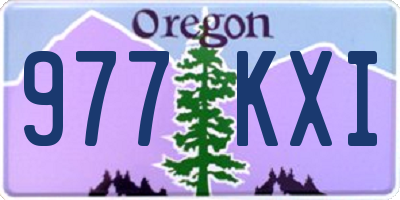 OR license plate 977KXI