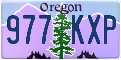 OR license plate 977KXP