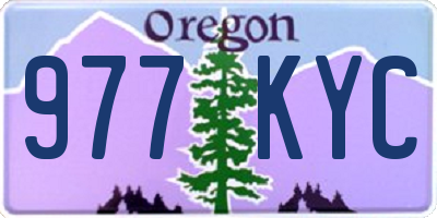 OR license plate 977KYC