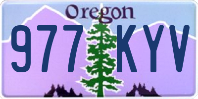 OR license plate 977KYV
