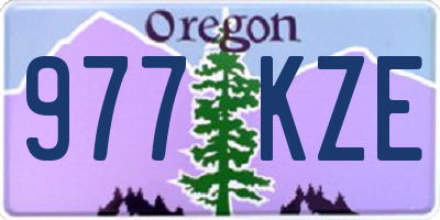OR license plate 977KZE