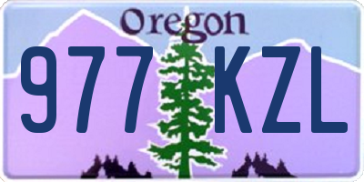 OR license plate 977KZL