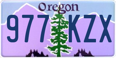 OR license plate 977KZX