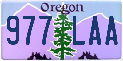 OR license plate 977LAA