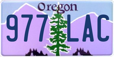 OR license plate 977LAC