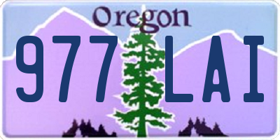 OR license plate 977LAI