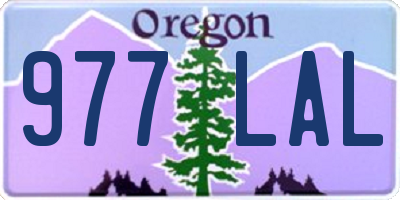 OR license plate 977LAL