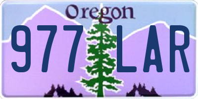 OR license plate 977LAR