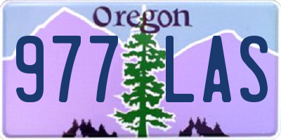 OR license plate 977LAS